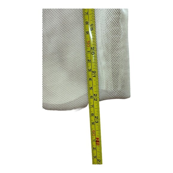 Sibilla Rei Beige Mesh Ruffle Top Women’s L Italy Made Sheer Romantic Blouse - Picture 6 of 8